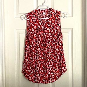 Old Navy Floral Sleeveless Top